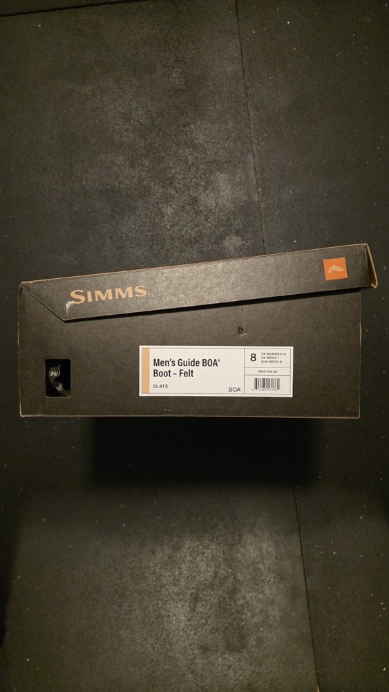 Simms Guide BOA Boot Felt Slate BOA Closure Men's Size 8