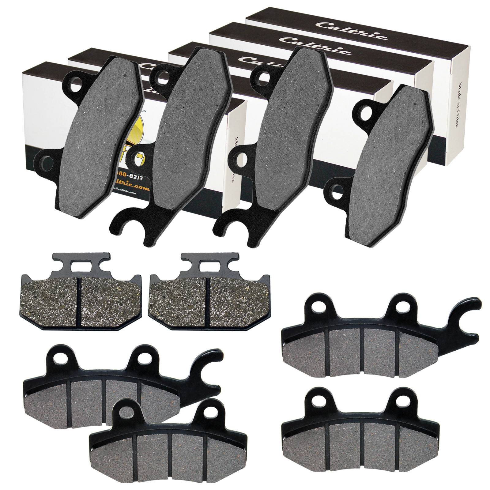 Front Rear And Middle Brake Pads for Yamaha Rhino 700 YXR700F YXR 700F 2008-2013