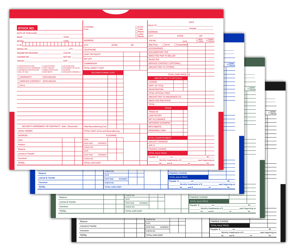 Printed Color Top Deal Envelopes Deal Jackets - 4 colors - (100 Per Pack)