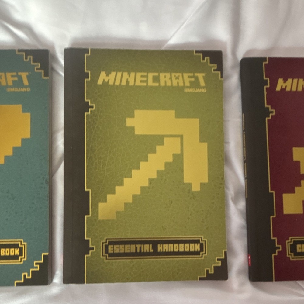 Mojang Minecraft Strategy Guide Set: Redstone, Construction, Essential, Combat