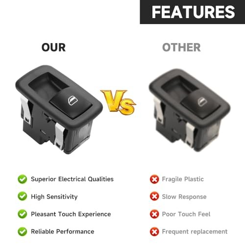 Rear Left Right Passenger Side Power Window Switch - Compatible for Dodge for