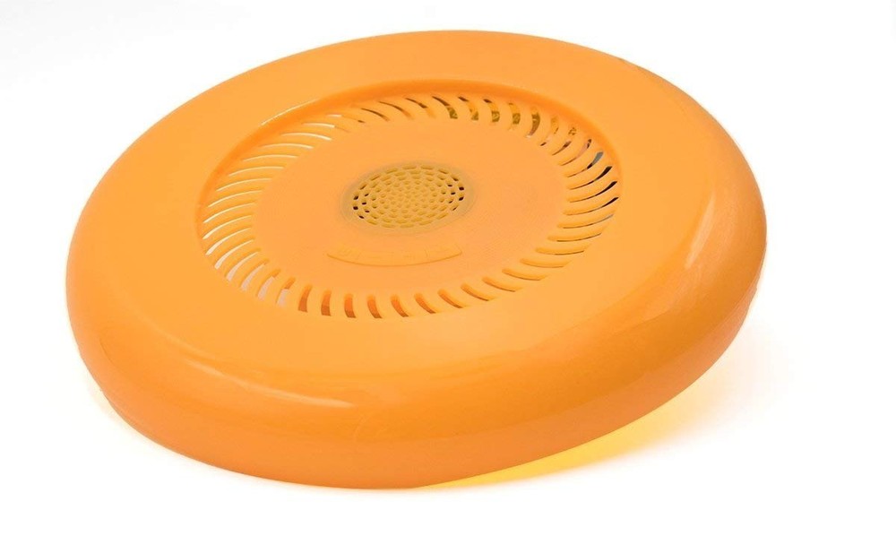 Flying Sound Disc - Light-Up and Bluetooth Speaker Throwing Disc-Orange