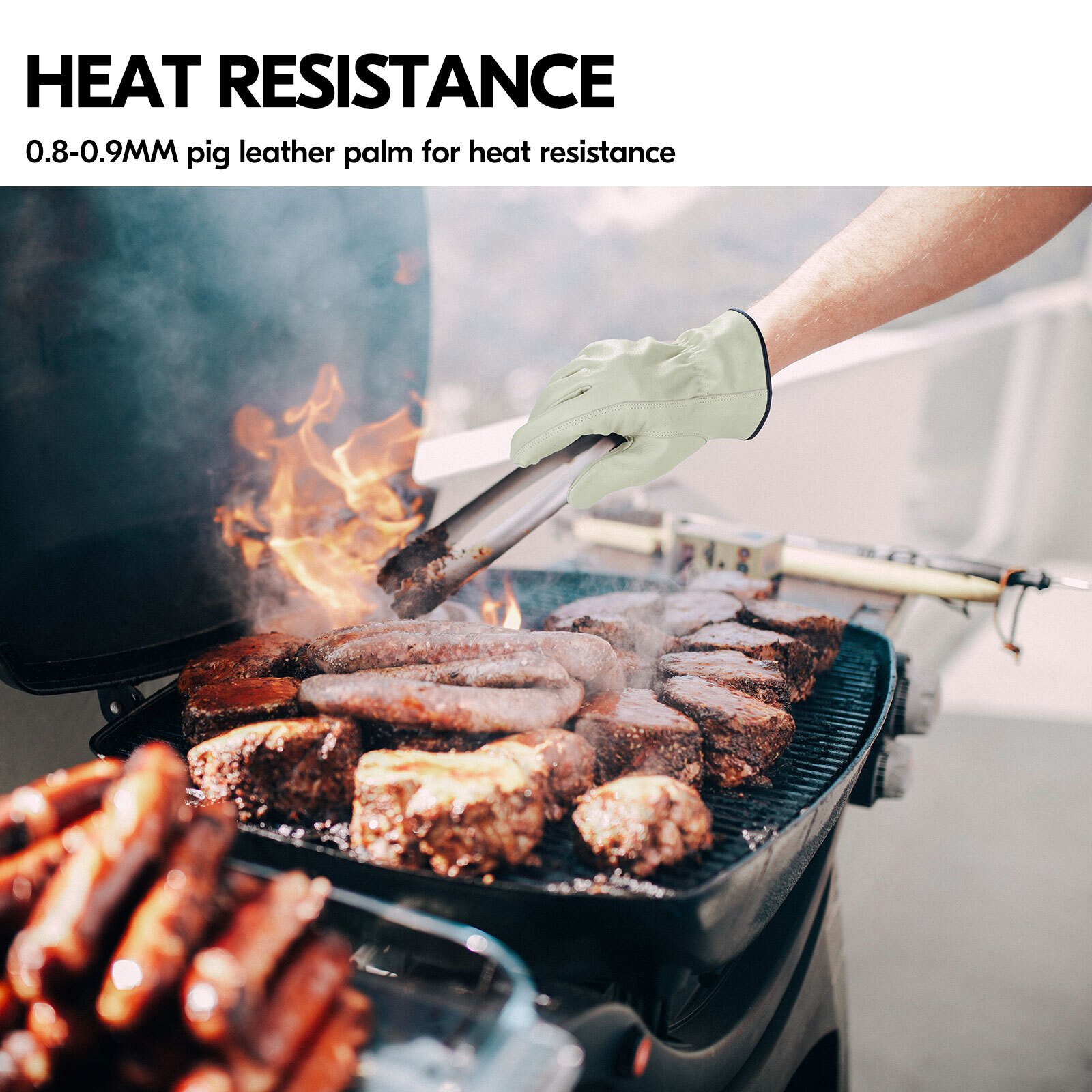 Vgo 1/2/3Pairs Pigskin Leather Work Gloves Men,Outdoor Driving Gloves (PA9501)