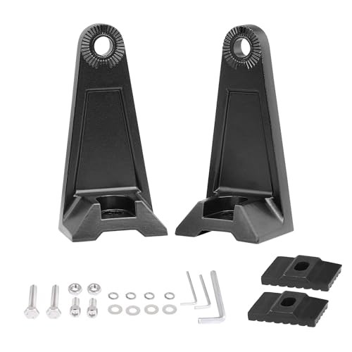 Side Brackets, Light Bar Mounting Brackets Kit Universal Side Black Normal