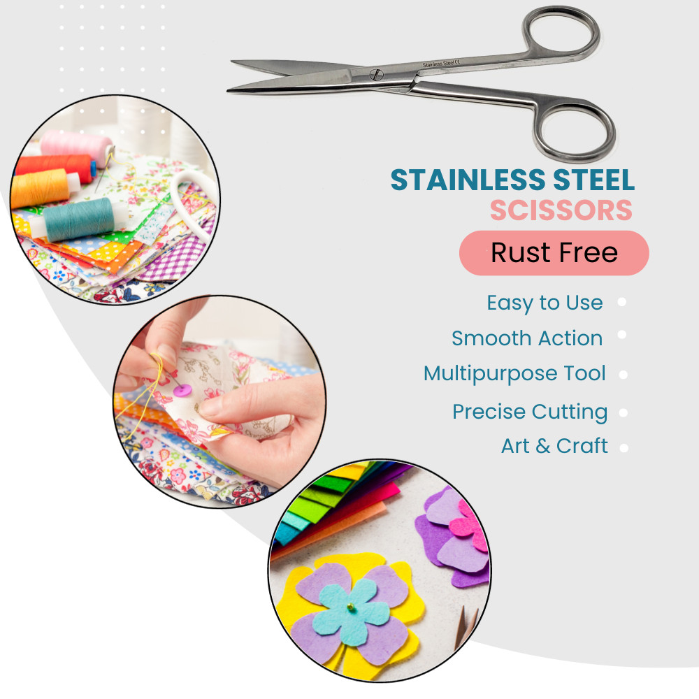 Embriodery Art Craft DIY 5.5" Straight Tips Sharp/Sharp All Purpose Shears