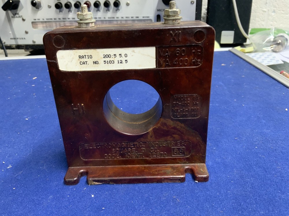 ELECTROMAGNETIC INDUSTRIES SQUARE D 12670 CURRENT TRANSFORMER