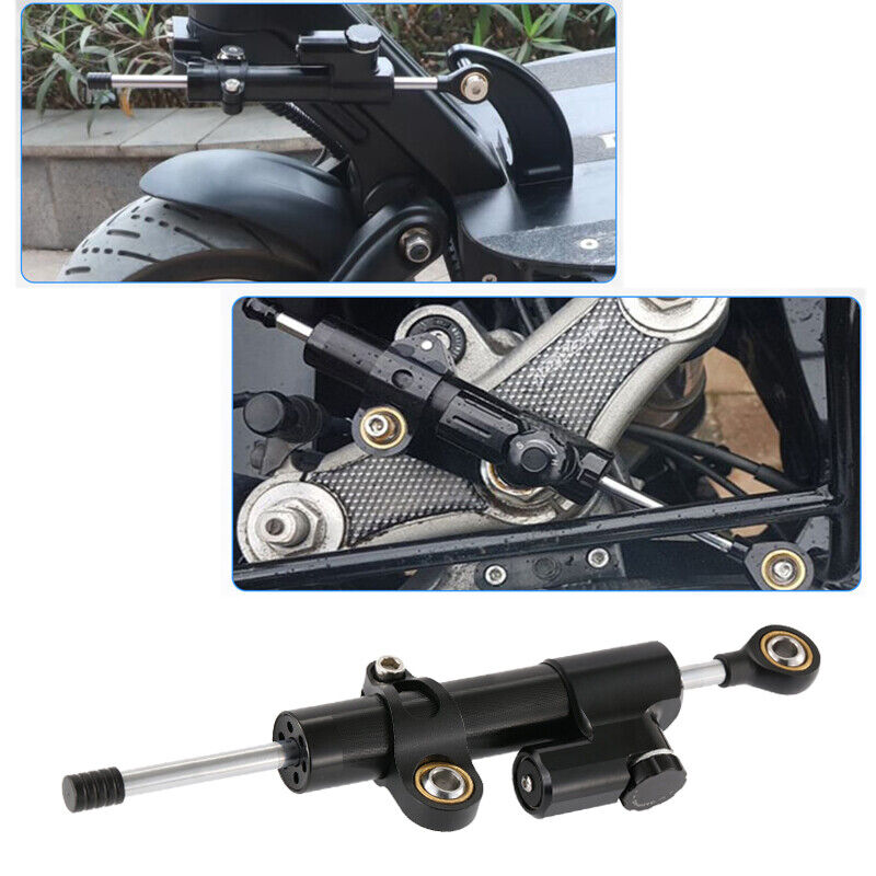 CNC Black Universal Adjustable Steering Damper Stabilizer Motorcycle Accessories