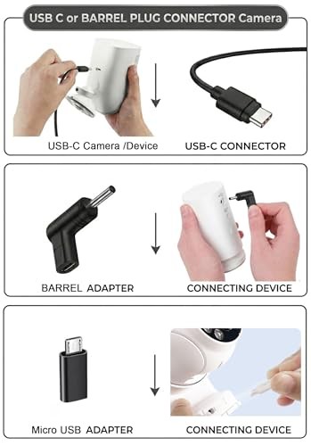 Solar Panel for Ring Camera - 5W Solar Charger with Power Pack Compatible with