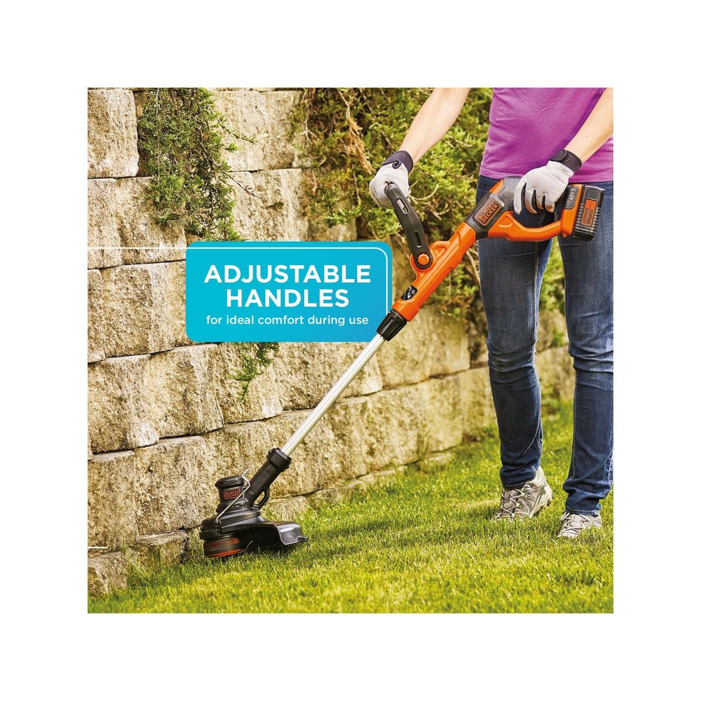 BLACK+DECKER 40V MAX* String Trimmer / Edger and Sweeper Combo - LCC140
