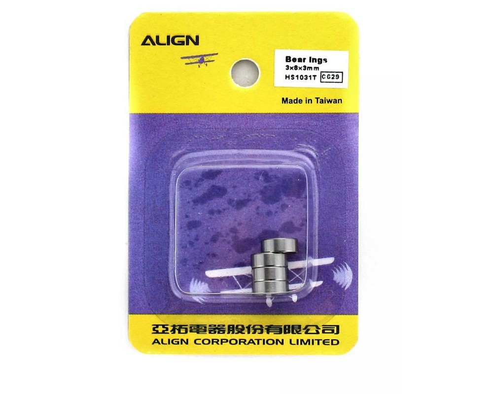 Align Bearings 3x8x3mm (4) [AGNHS1031]