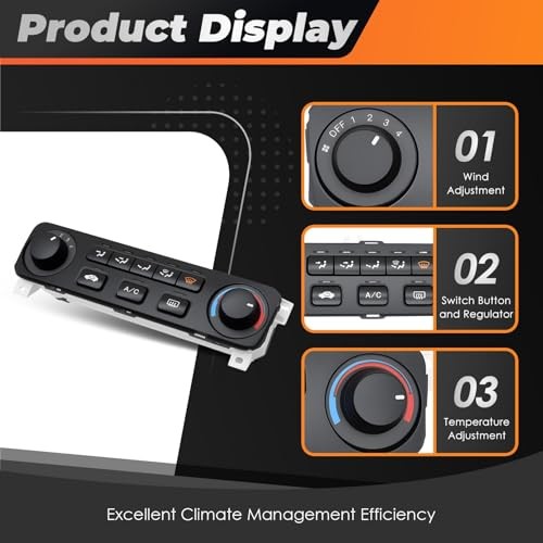 A/C Heater Climate Control Module Compatible with Accord 2001 2002 2.3L L4