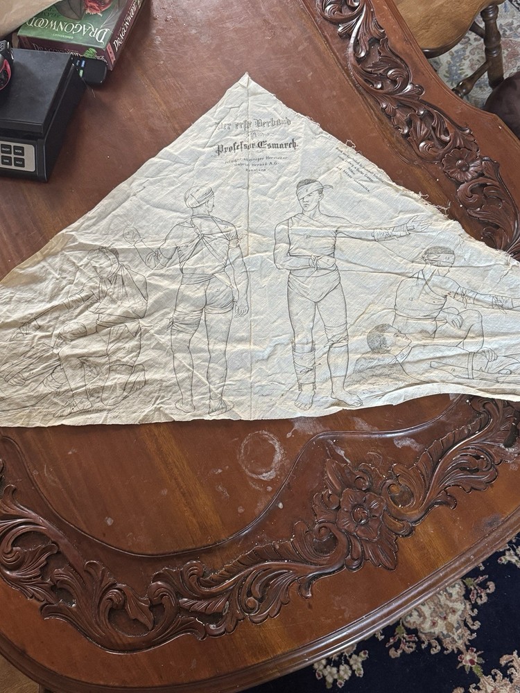 Rare WWII German Esmarch triangular bandage,
