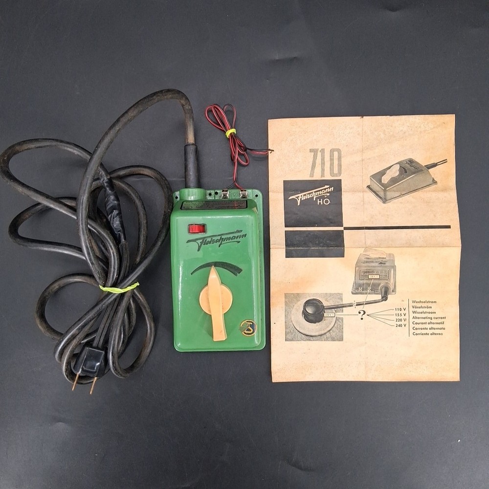 Vintage Fleischmann 710 HO Transformator Train Power Control No Box
