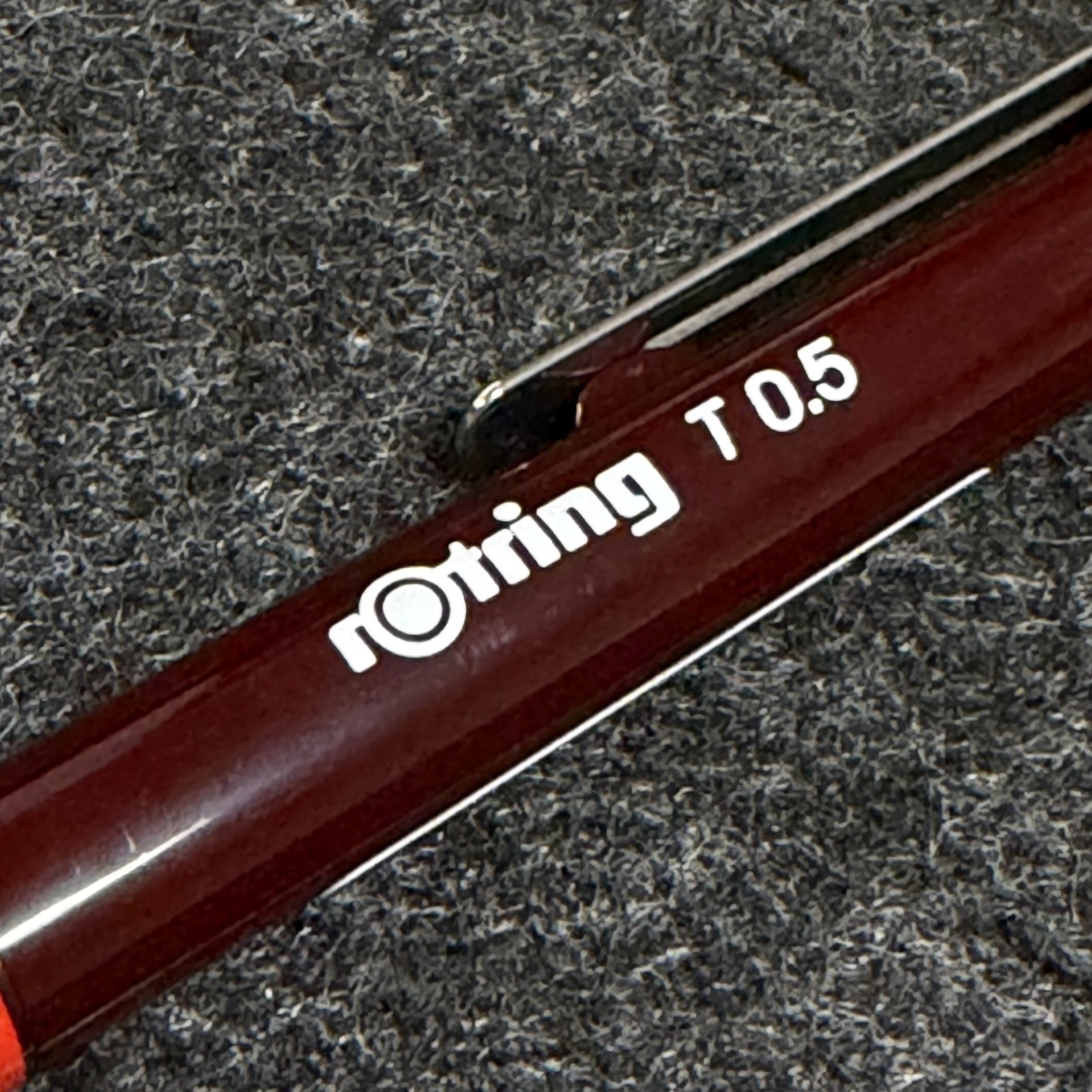 NOS RARE Vintage rOtring T 0.5 Mechanical Pencil Burgundy Made in Germany