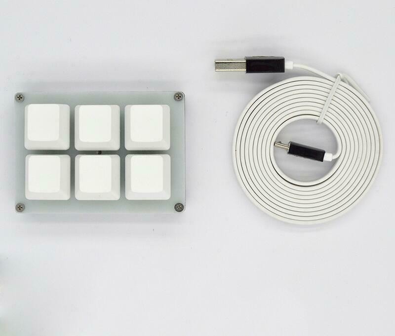 DIY Customize USB Programmable Mechanical Keyboard 6 Keys Macro keypad Shortcut
