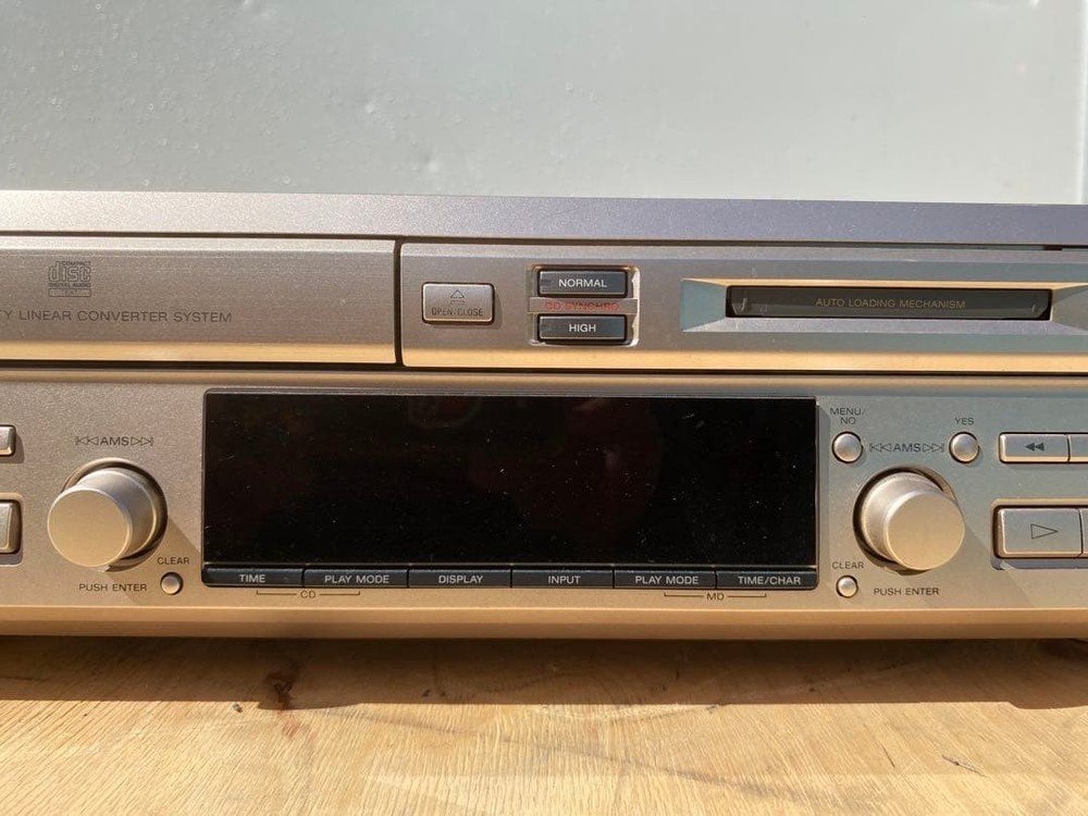 SONY MXD-D3 Compact Disc Mini Disc Deck CD MD Player Operation confirmed