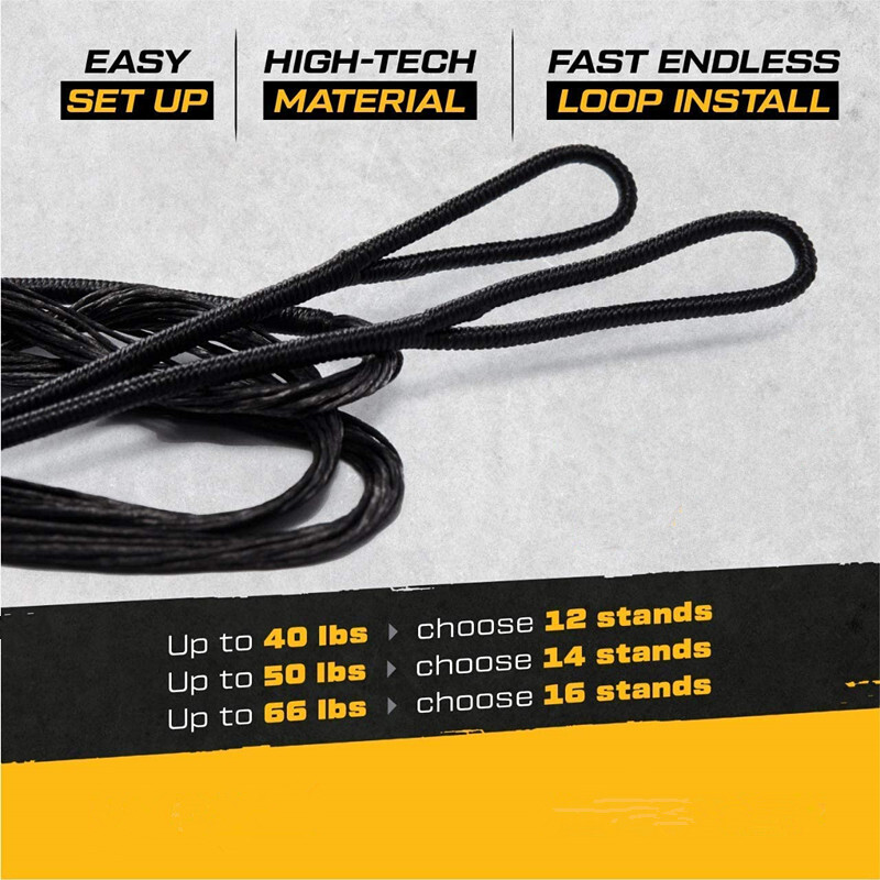 Archery Strings 48/50/52/54/58/62in 14strand Recurve Bow Replacement Bowstring