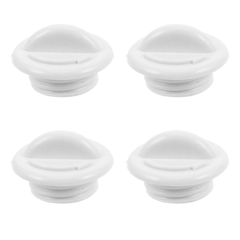 4 Pcs Threaded Drain Plug Freezer Hole Stoppers Cooler Screw Plugs