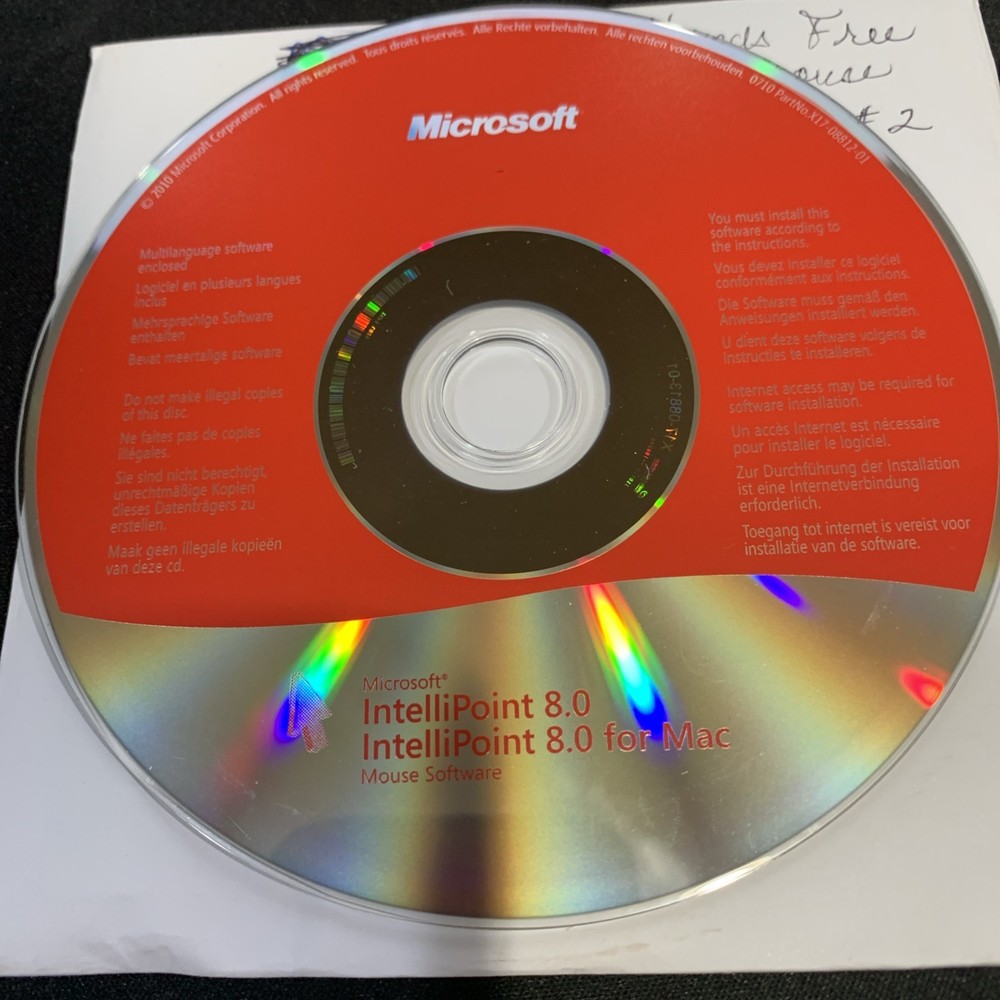 Microsoft Wireless Notebook Optical Mouse 4000 C3K1383 & software 2010