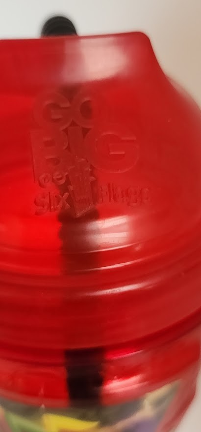 Six Flags Souvenir Cup 2017 Red Cup Coca-Cola Embossed Plastic Roller Coaster