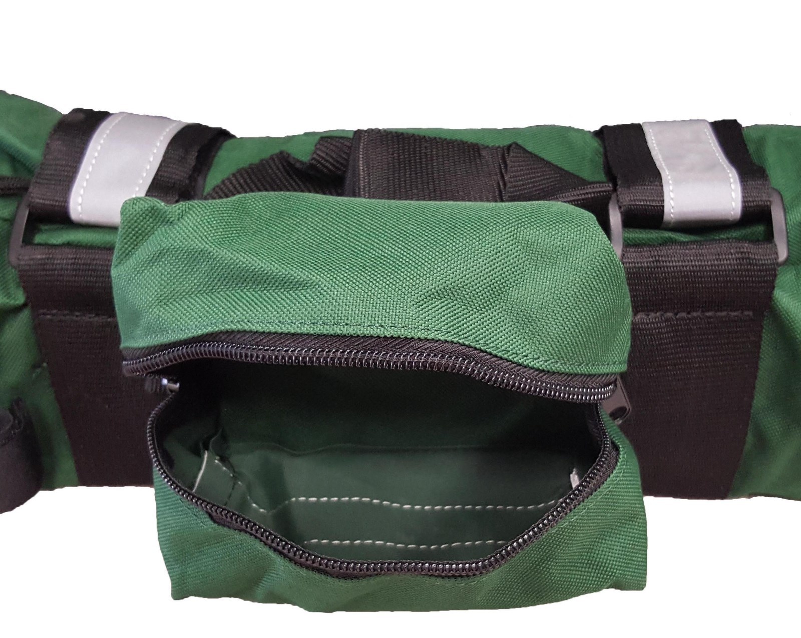 LINE2design Oxygen Sleeve EMS Medical Rescue Cylinder Bag with Side Pocket Green