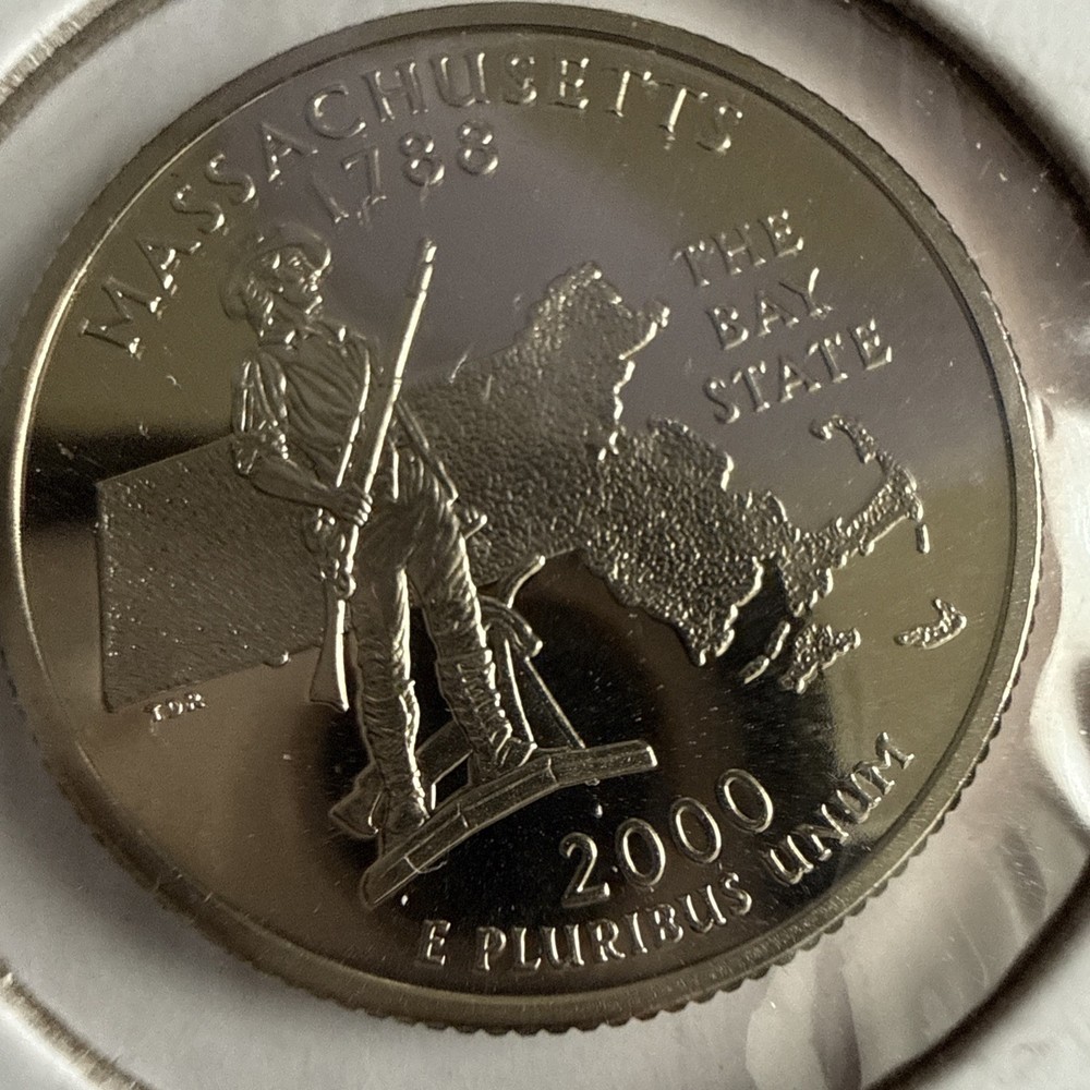 2000 S PROOF WASHINGTON QUARTER MASSACHUSETTS UNCIRCULATED