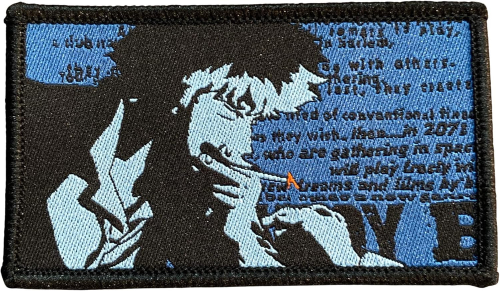 ' Spike Having a Light Patch - Cowboy Bebop Iron on Patch