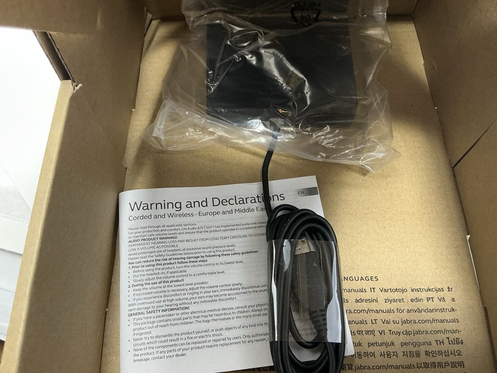 Jabra Evolve 75 Version D UC Link 380a USB HEadset