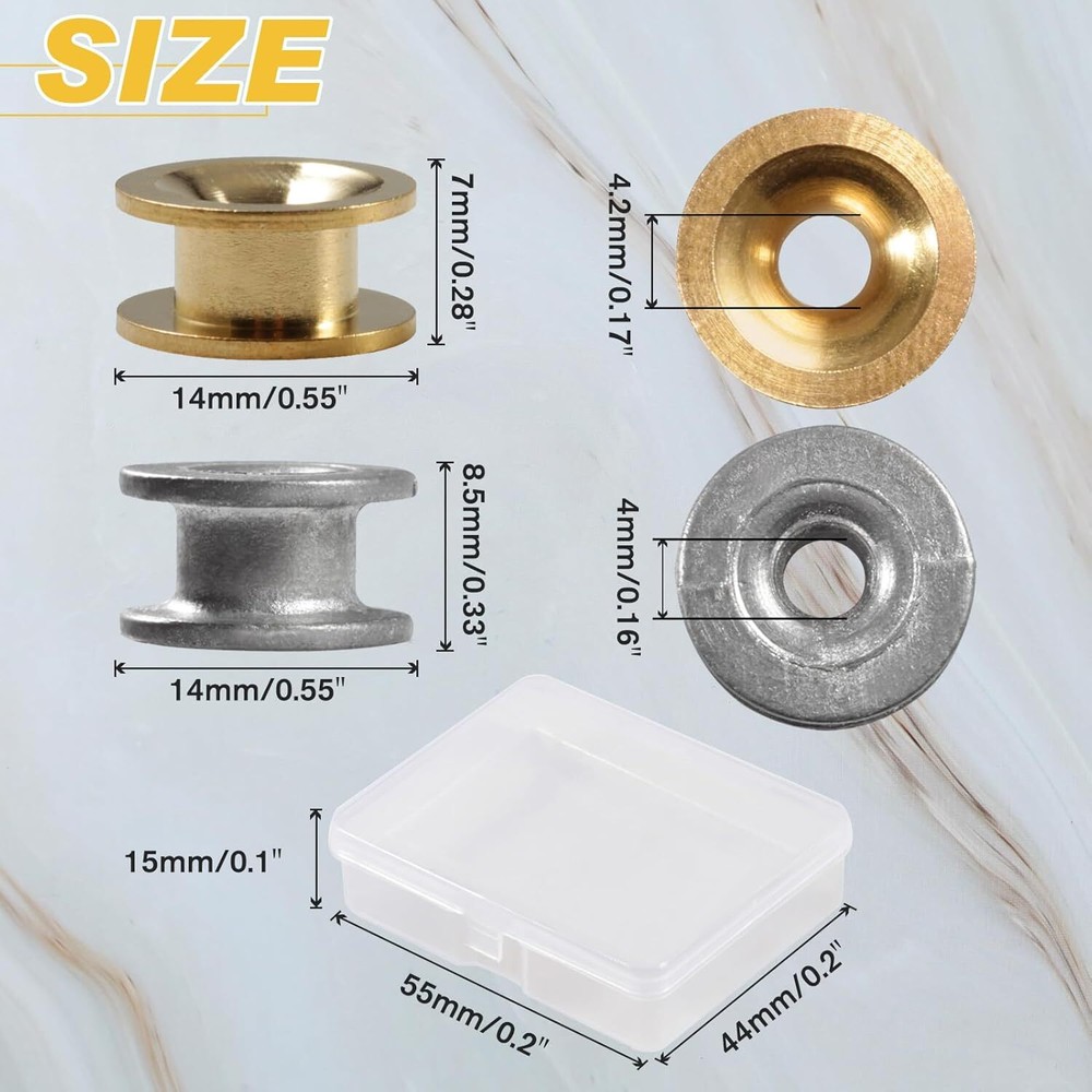 12Pcs Trimmer Head Eyelets – Replacement Parts for String Trimmers, with Storage