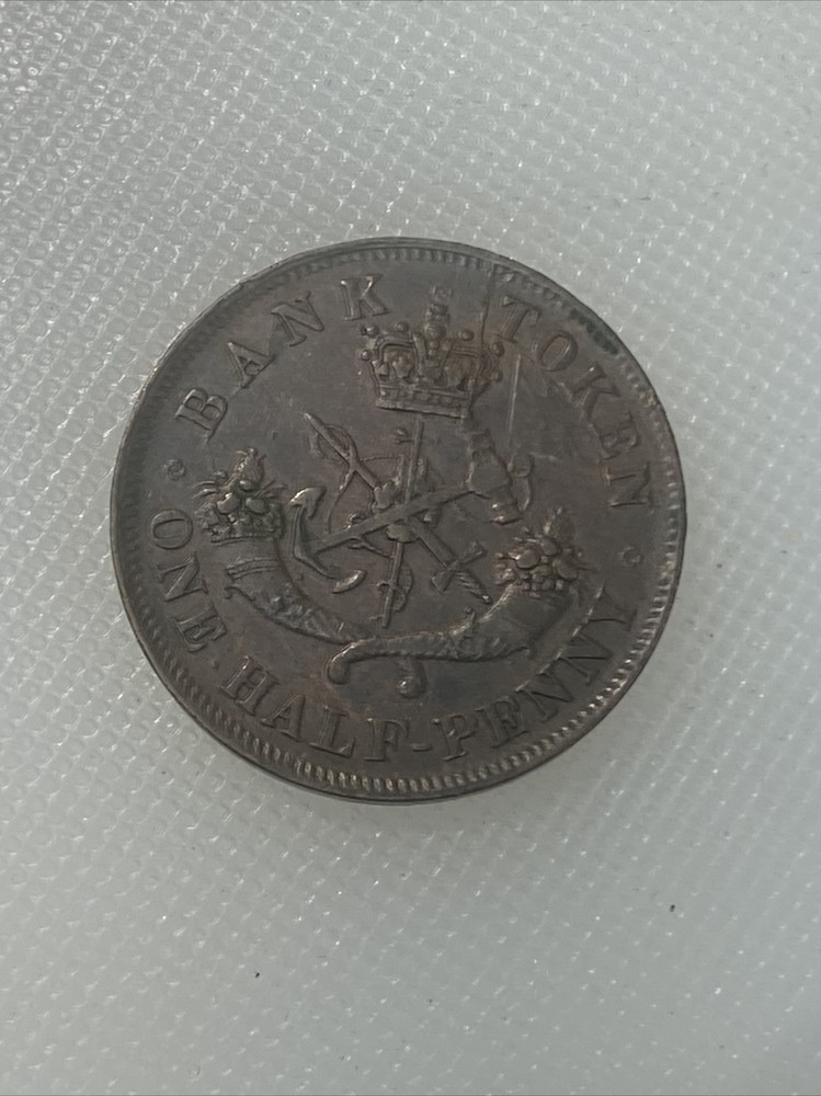 1854 Upper Canada Halfpenny AA