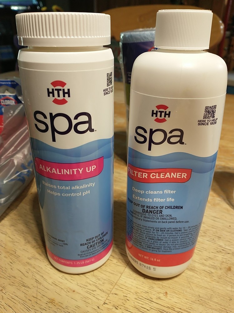 (2) HTH Spa Pool Filter Items 16oz ~ New