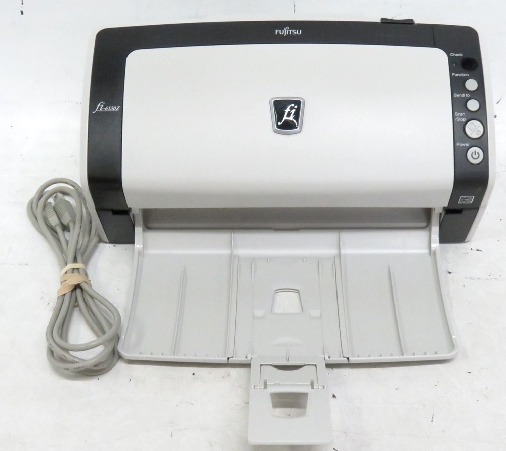 Fujitsu fi-6130z Color Duplex Document Scanner * NEEDS ADAPTER, TRAY