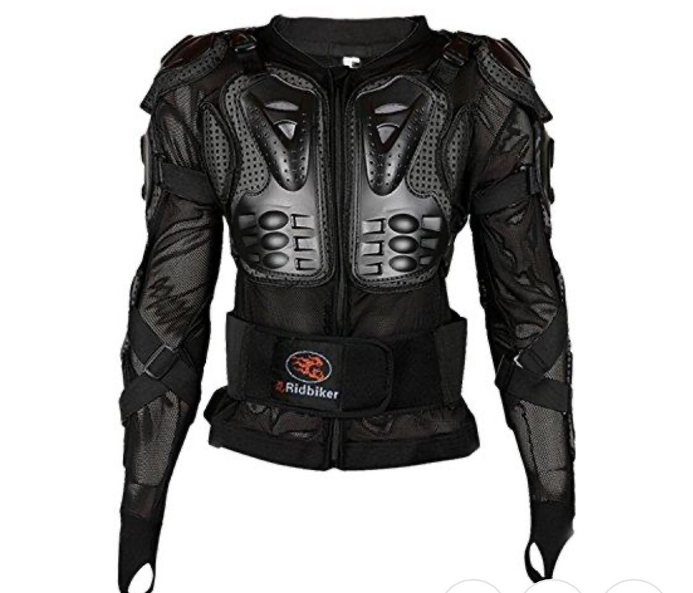 Ridbiker Motorcycle Full Body Armor Protector Removable Racing Jacket Size M