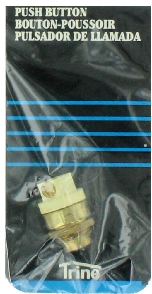 SOLID BRASS REPLACEMENT PUSH BUTTON - TRINE #659 SIDE SCREWS