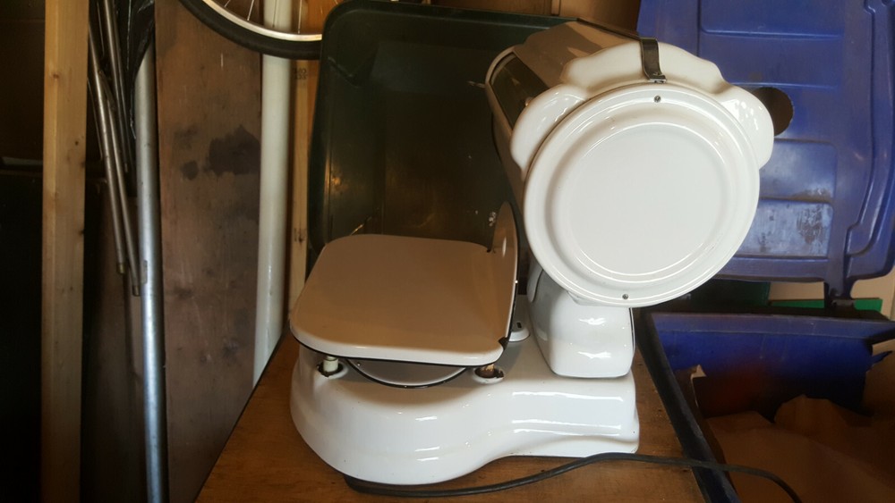 Antique STANDARD COMPUTING SCALE Barrel LIGHTED Porcelain GENERAL STORE old VTG