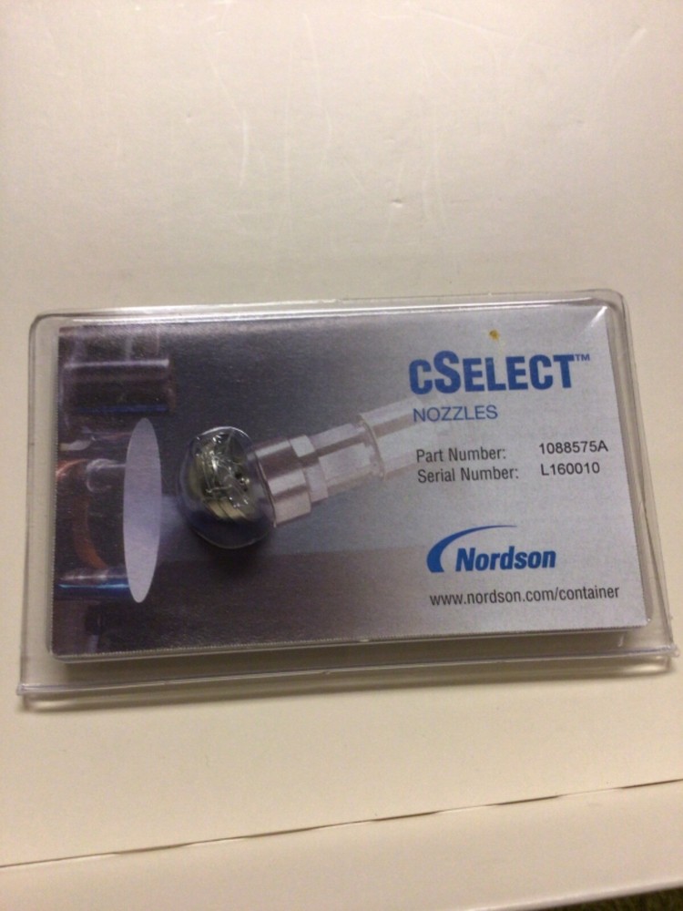 Nordson cselect 1088575A 2000 rpm 600 PSI WATERBASED LAQUER