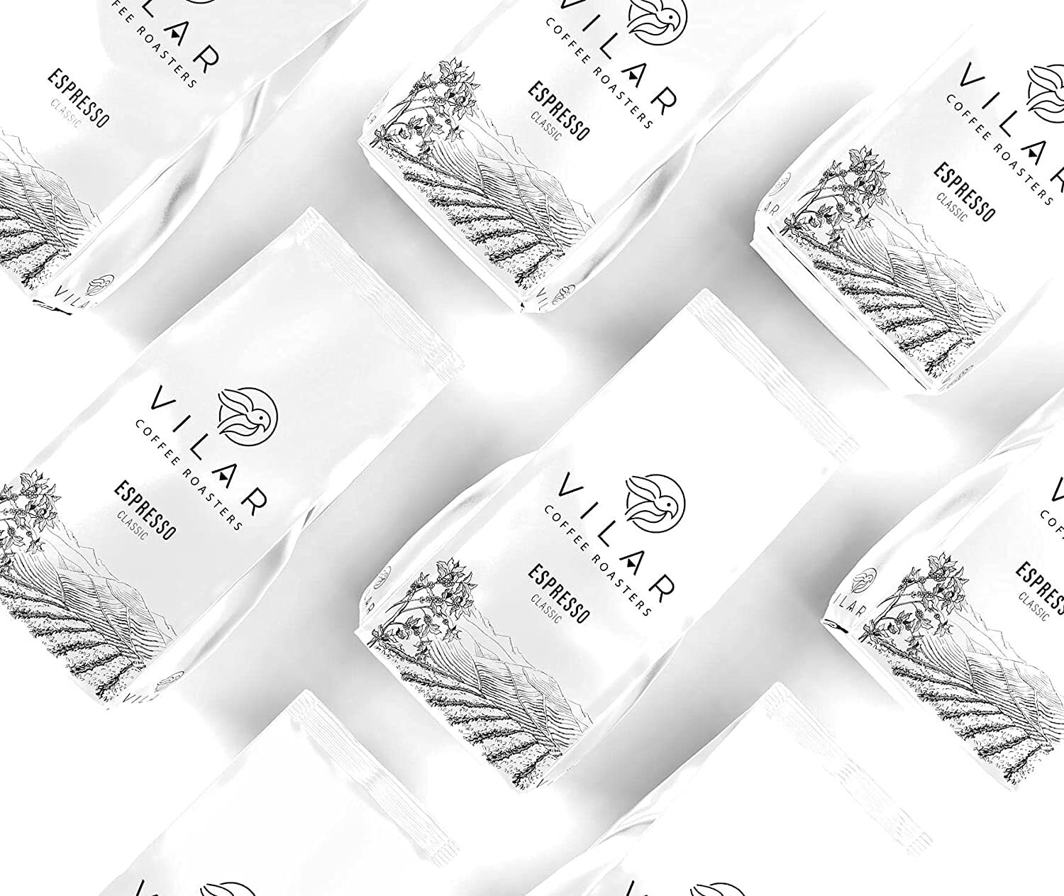 1 Kg , 2.2 Lb Vilar Espresso Coffee Beans Medium or Dark Roast - Classic Blend