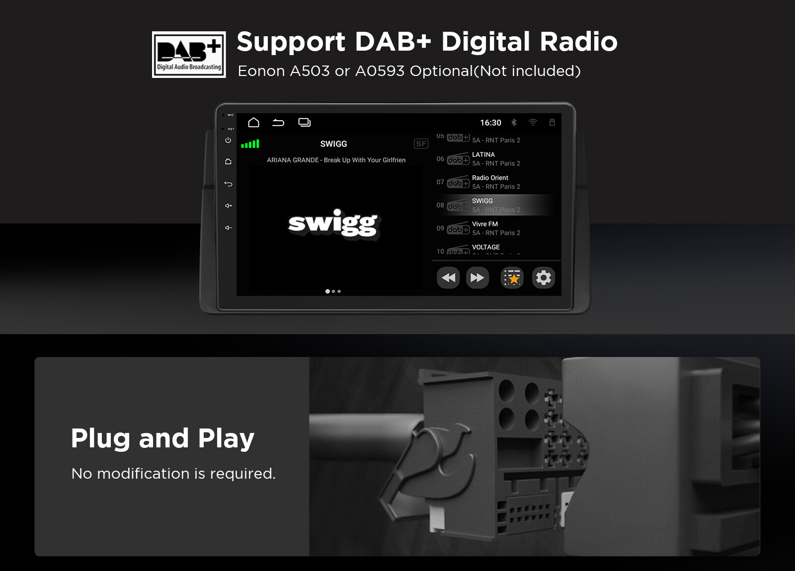 Eonon 9" Android 13 Car GPS Radio Stereo CANBus for BMW 3 Series E46 325 330 323