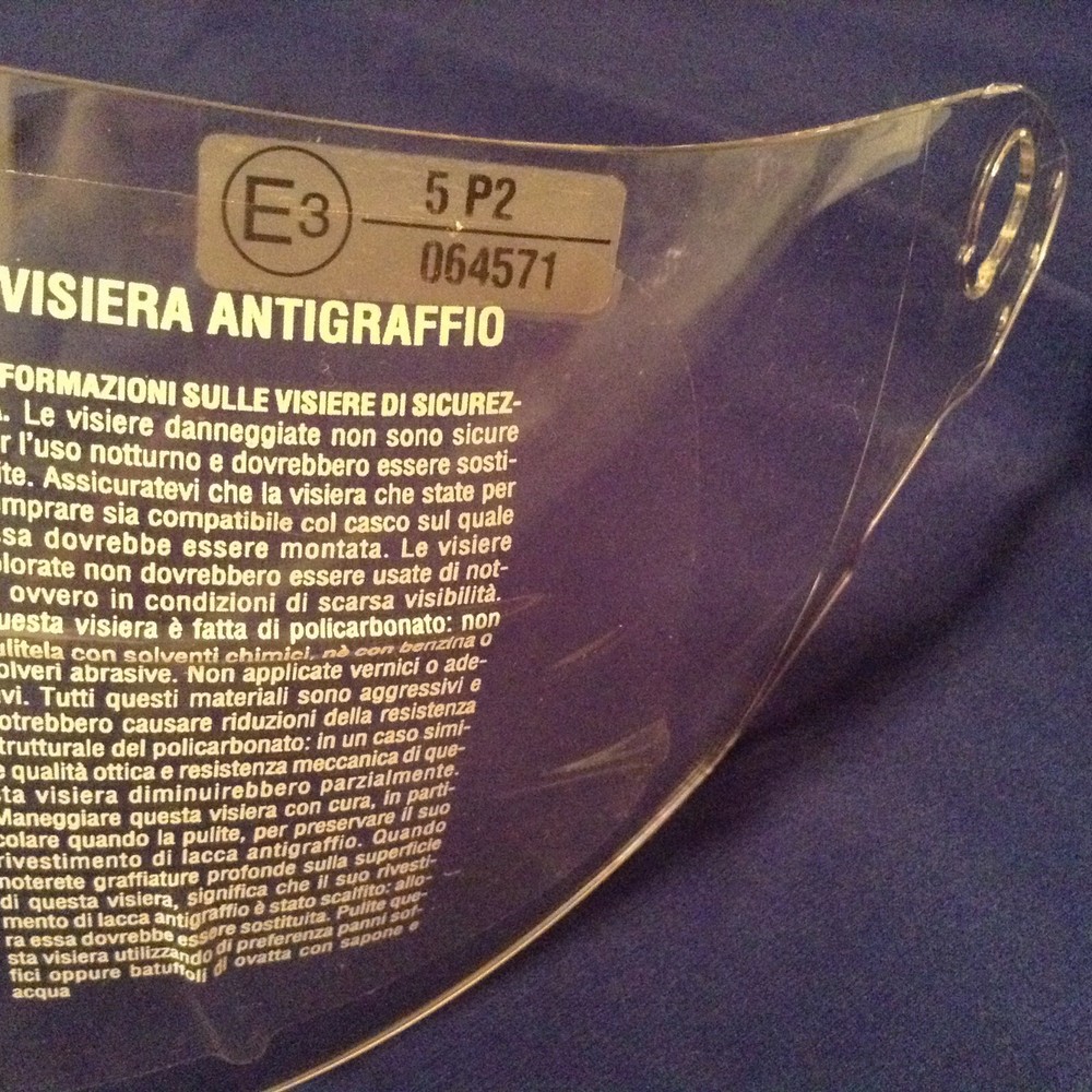 NEW SUOMY JET LIGHT CLEAR ANTISCRATCH Shield Replacement Visor face shield