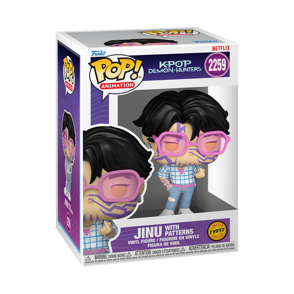 Funko Pop Animation: Kpop Demon Hunter - Jinu with Patterns CHASE Figure # 2259