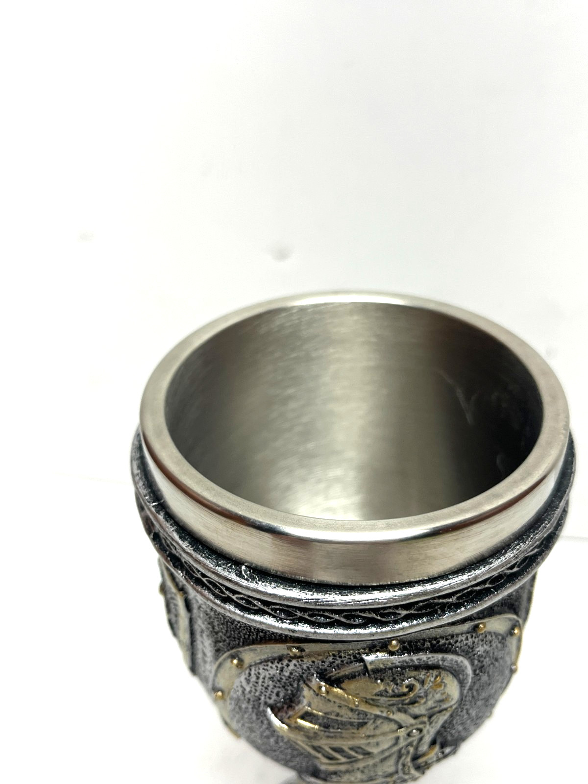 Medieval Armor Knight Wine Goblet - Renaissance Royal Warrior Chalice Drinkware