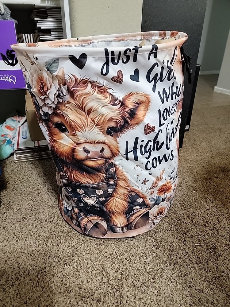 Highland Cow Laundry Bag