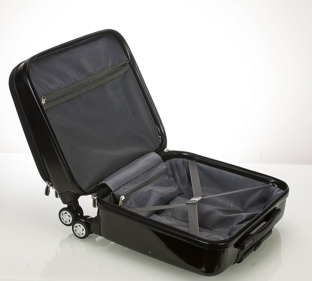 Revolution Hardside Rolling Computer Case, Carry-On, Black