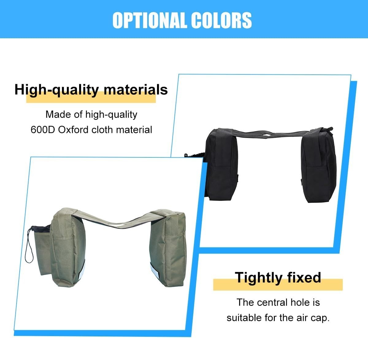 UTV, ATV Tank Top Bag, Water-Resistant Cooler Motorcycle Storage Saddle Bag