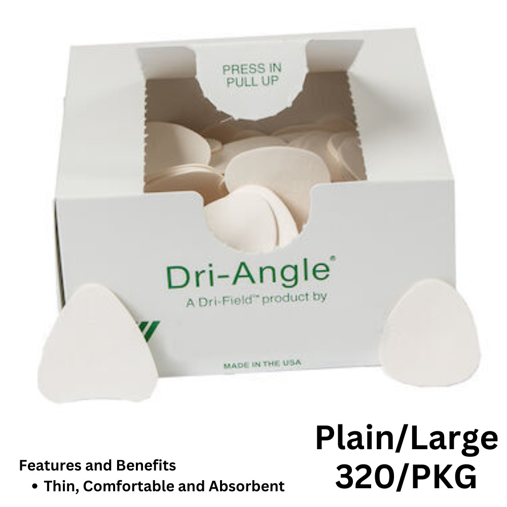 320/Pk Dri-Angle Dental Absorbent Cheek Saliva Control Cellulose Triangle, LARGE