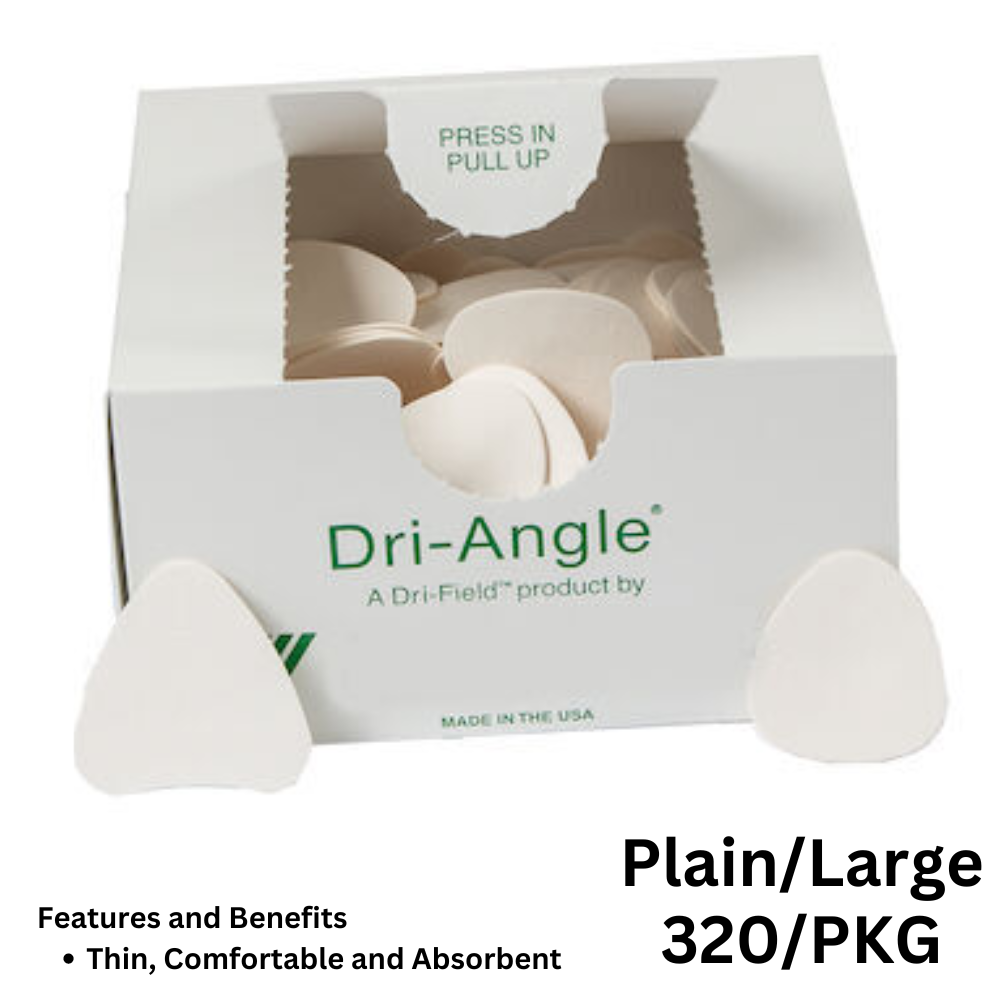 320/Pk Dri-Angle Dental Absorbent Cheek Saliva Control Cellulose Triangle, LARGE