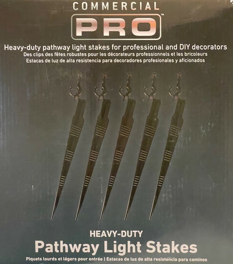 Gemmy Commercial Pro 10-inch Heavy-Duty Pathway Light Stakes 25 / 50 / 100