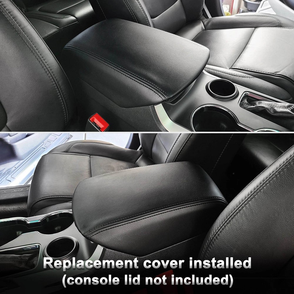 Leather Armrest Cover for Ford Explorer 2011-2019 Center Console Lid Replacement