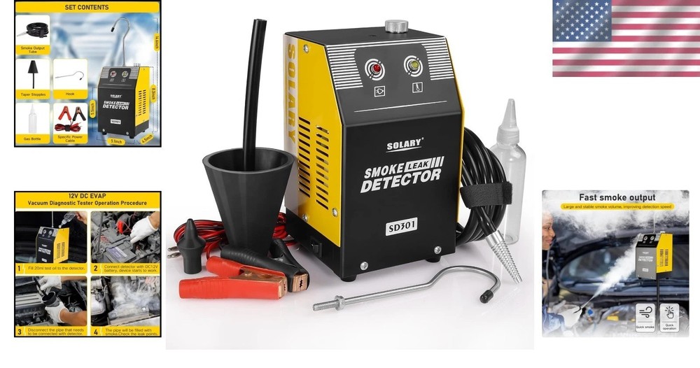 Multi-Functional Automotive Leak Detector - Built-in Air Pump, Quick Diagnostics