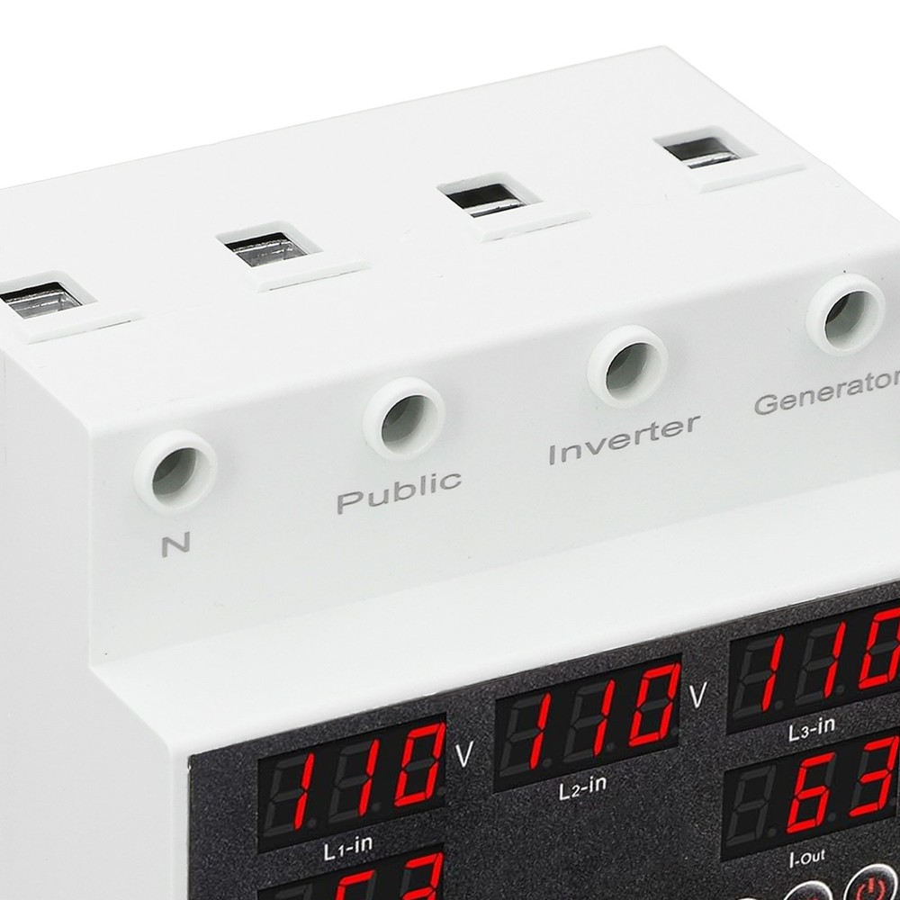 ´AC110V 3 Phase 4 Wire Automatic Transfer Switch 63A Changeover Switch Voltage